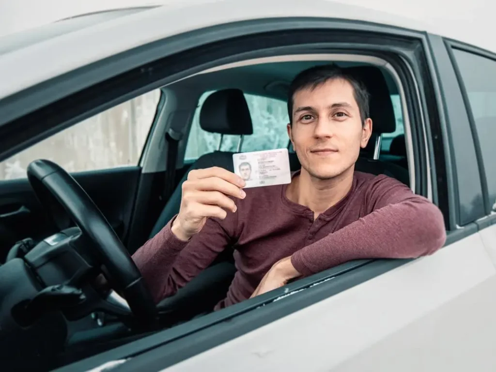 Driving in Morocco as a tourist holding a valid foreign driving license inside a car