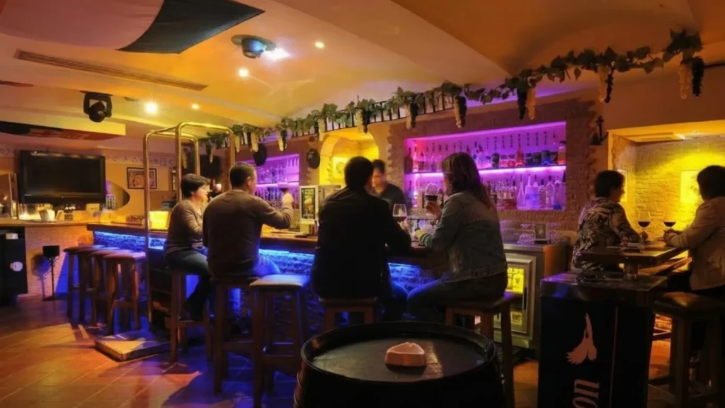  (Can You Drink Alcohol in Morocco)_ Inside a licensed bar in Morocco where tourists can drink alcohol legally